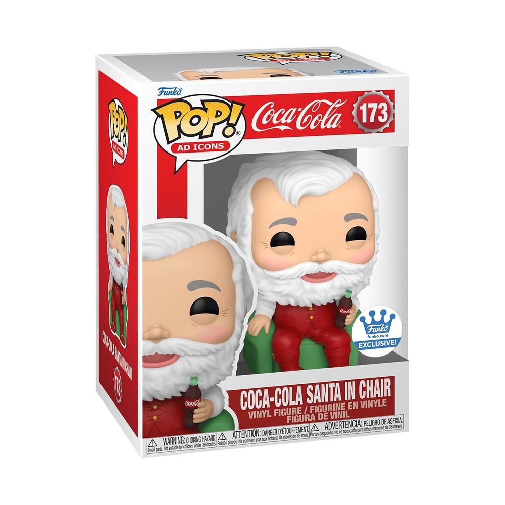 Funko Pop Coca-Cola Santa In Chair Exclusive 173 Ad Icons Vinyl Figure 66931